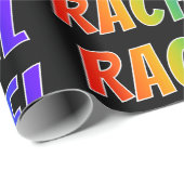 虹の名"レイチェル"; おもしろい及びカラフル ラッピングペーパー (ロールコーナー)