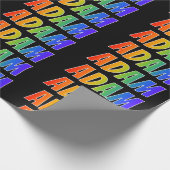 虹の名"ADAM";おもしろい&カラフル ラッピングペーパー (角)