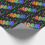 虹の名"ADAM"  星 ラッピングペーパー<br><div class="desc">このおもしろい鮮やかの色数々の付きデザインは、着色パターンのようなカラフルレインボースペクトルを持つ共通名「ADAM」を特徴としている。星形のカラフルも特徴。これ鮮やかのような包装紙は、アダムと呼ばれる人に贈り物や贈り物を贈る際に使うおもしろいかも与えしれない。[～Z0000353]</div>