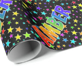 虹の名"AMBER" +星 ラッピングペーパー (ロールコーナー)