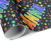 虹の名"ANNA" +星 ラッピングペーパー (ロールコーナー)