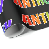虹の名「ANTHONY」;おもしろい&カラフル ラッピングペーパー (ロールコーナー)