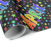 虹の名"APRIL" +星 ラッピングペーパー (ロールコーナー)