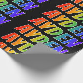 虹の名"AYDEN";おもしろい&カラフル ラッピングペーパー (角)