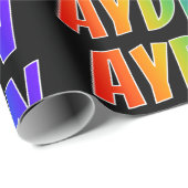 虹の名"AYDEN";おもしろい&カラフル ラッピングペーパー (ロールコーナー)