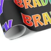 虹の名"BRADLEY";おもしろい&カラフル ラッピングペーパー (ロールコーナー)