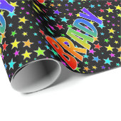 虹の名"BRADY" +星 ラッピングペーパー (ロールコーナー)