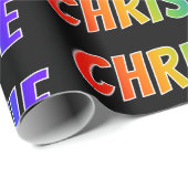 虹の名"CHRISTIE";おもしろい&カラフル ラッピングペーパー (ロールコーナー)