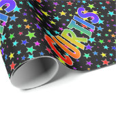 虹の名"CURTIS" +星 ラッピングペーパー (ロールコーナー)