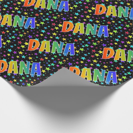 虹の名"DANA" +星 ラッピングペーパー (角)