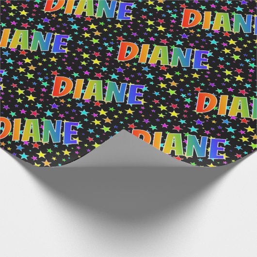 虹の名"DIANE" +星 ラッピングペーパー (角)