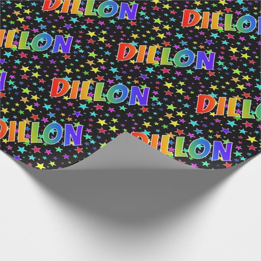 虹の名"DILLON" +星 ラッピングペーパー (角)