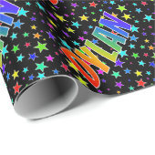 虹の名"DYLAN" +星 ラッピングペーパー (ロールコーナー)