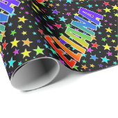 虹の名"ELIANA" +星 ラッピングペーパー (ロールコーナー)