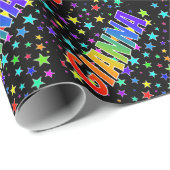 虹の名"GIANNA" +星 ラッピングペーパー (ロールコーナー)