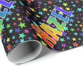 虹の名"HAZEL" +星 ラッピングペーパー (ロールコーナー)