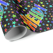 虹の名"HEIDI" +星 ラッピングペーパー (ロールコーナー)