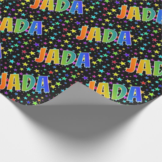 虹の名"JADA" +星 ラッピングペーパー (角)