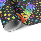 虹の名"JASMINE" +星 ラッピングペーパー (ロールコーナー)