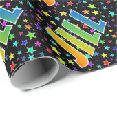 虹の名"JILL" +星 ラッピングペーパー (ロールコーナー)