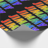 虹の名"JIMMY";おもしろい&カラフル ラッピングペーパー (角)