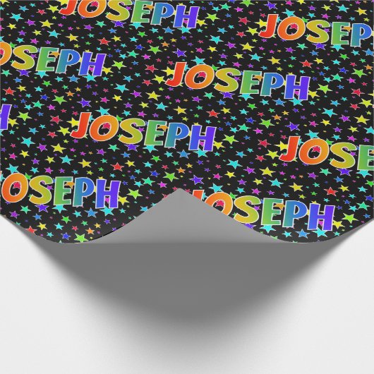 虹の名"JOSEPH" +星 ラッピングペーパー (角)