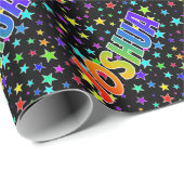 虹の名"JOSHUA" +星 ラッピングペーパー (ロールコーナー)