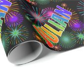 虹の名"JULIAN" + Fireworks ラッピングペーパー (ロールコーナー)