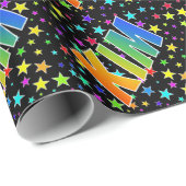 虹の名"KIM" +星 ラッピングペーパー (ロールコーナー)