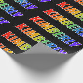 虹の名"KIMBERLY";おもしろい&カラフル ラッピングペーパー (角)