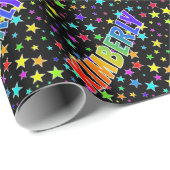 虹の名"KIMBERLY" +星 ラッピングペーパー (ロールコーナー)