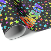 虹の名"KINSLEY" +星 ラッピングペーパー (ロールコーナー)