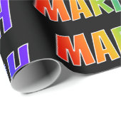 虹の名"MARIAH";おもしろい&カラフル ラッピングペーパー (ロールコーナー)