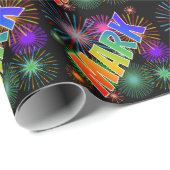 虹の名"MARK" + Fireworks ラッピングペーパー (ロールコーナー)