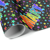 虹の名"MARY" +星 ラッピングペーパー (ロールコーナー)