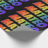 虹の名"MATEO";おもしろい&カラフル ラッピングペーパー (角)