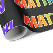 虹の名"MATTHEW";おもしろい&カラフル ラッピングペーパー (ロールコーナー)