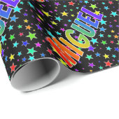 虹の名"MIGUEL" +星 ラッピングペーパー (ロールコーナー)