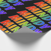 虹の名"MINDY";おもしろい&カラフル ラッピングペーパー (角)