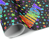 虹の名"MINDY" +星 ラッピングペーパー (ロールコーナー)