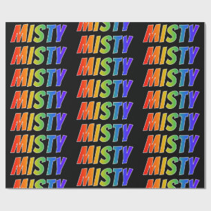 虹の名"MISTY";おもしろい&カラフル ラッピングペーパー