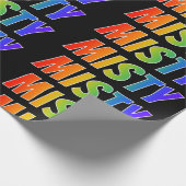 虹の名"MISTY";おもしろい&カラフル ラッピングペーパー (角)