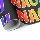 虹の名"NAOMI";おもしろい&カラフル ラッピングペーパー (ロールコーナー)