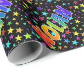 虹の名"NOLAN" +星 ラッピングペーパー (ロールコーナー)