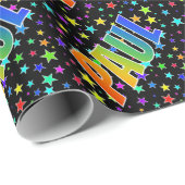 虹の名"PAUL" +星 ラッピングペーパー (ロールコーナー)