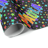 虹の名"PAULA" +星 ラッピングペーパー (ロールコーナー)