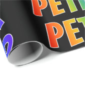 虹の名"PETER";おもしろい&カラフル ラッピングペーパー (ロールコーナー)