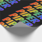 虹の名"PIPER";おもしろい&カラフル ラッピングペーパー (角)