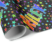 虹の名"RILEY" +星 ラッピングペーパー (ロールコーナー)