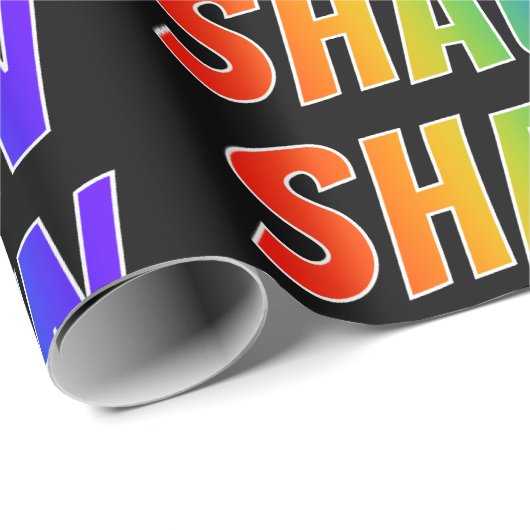 虹の名"SHAUN";おもしろい&カラフル ラッピングペーパー (ロールコーナー)